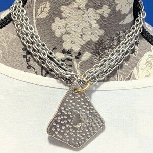 Brutalist CHUNKY/BOLD Artisan Multi-Chain Choker w/ Silver/Gold tone Brilliance